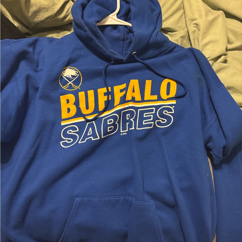 NHL Blue Hoodie with Yellow Accents